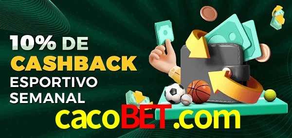 10% de bônus de cashback na cacobet.com